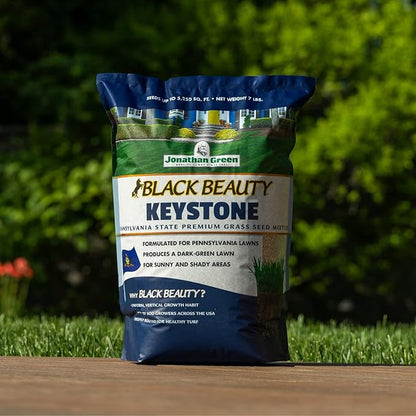 Jonathan Green (10361) Black Beauty Keystone PA Grass Seed (Made for Pennsylvania) - Cool Season Lawn Seed (7 lb)