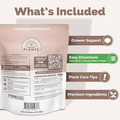 Organic Fiddle Leaf Fig Plant Food, Slow Release Dry Granular Fertilizer for Fig Plants and Ficus Trees (6 Ounces)