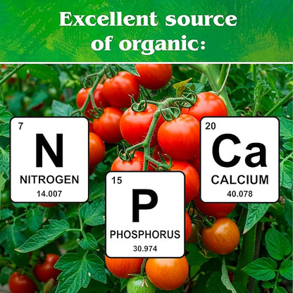 Down To Earth All Natural Fertilizers Organic Fish Bone Meal - High Phosphorus Plant Food for Buds, Bulbs, Blooms, Flower Beds 4-12-0, 25 lb