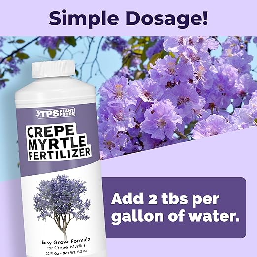 Crepe Myrtle Fertilizer, Complete Liquid Crepe Myrtle TreePlant Food, 32 oz (1 Quart)