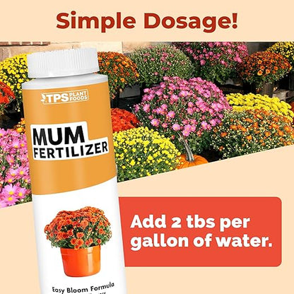 Mum Fertilizer, Complete Liquid Mum Plant Food for All Chrysanthemums, 8 oz (250mL)