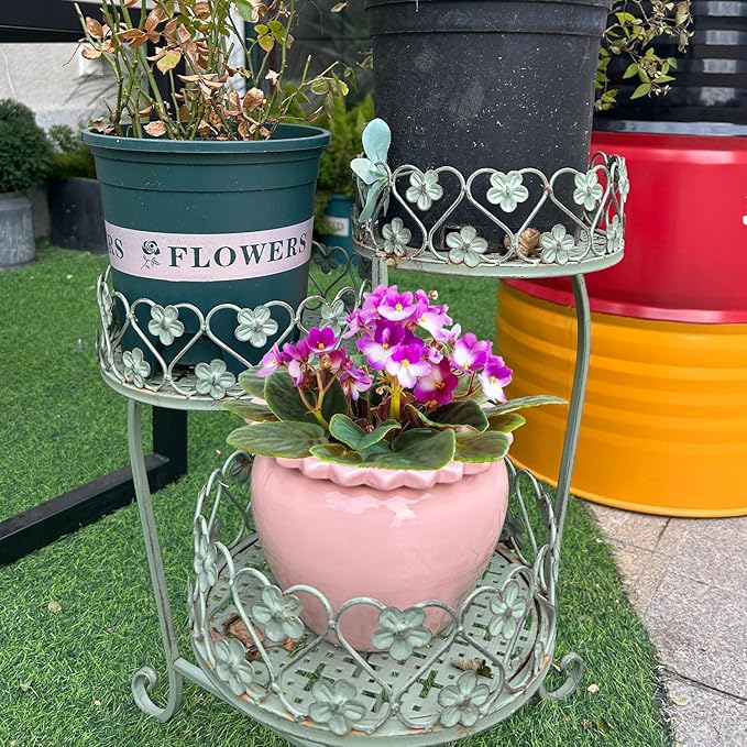 Self Watering Plant Pot 6 Inch African Violet Pots Ceramic Self-Watering Planter for Indoor Plants for Indoor Plants for Plant Enthusiasts Pink High Absorption Herbaceous Flower Pots