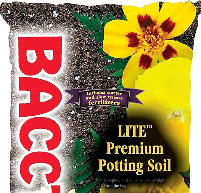 Michigan Peat 1440 Baccto Lite Premium Potting Soil for Gardening, Seed Starting, Propagation, and More, 40 Quart Bag (3 Pack)