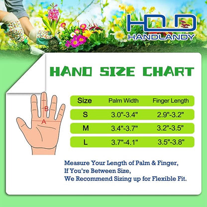 HANDLANDY Rose Pruning Gardening Gloves for Men Women, Thorn Proof Forearm Protection Leather Garden Gloves, Gardening Gifts for Gardeners (Yellow- goatskin, Large (Pack of 1))