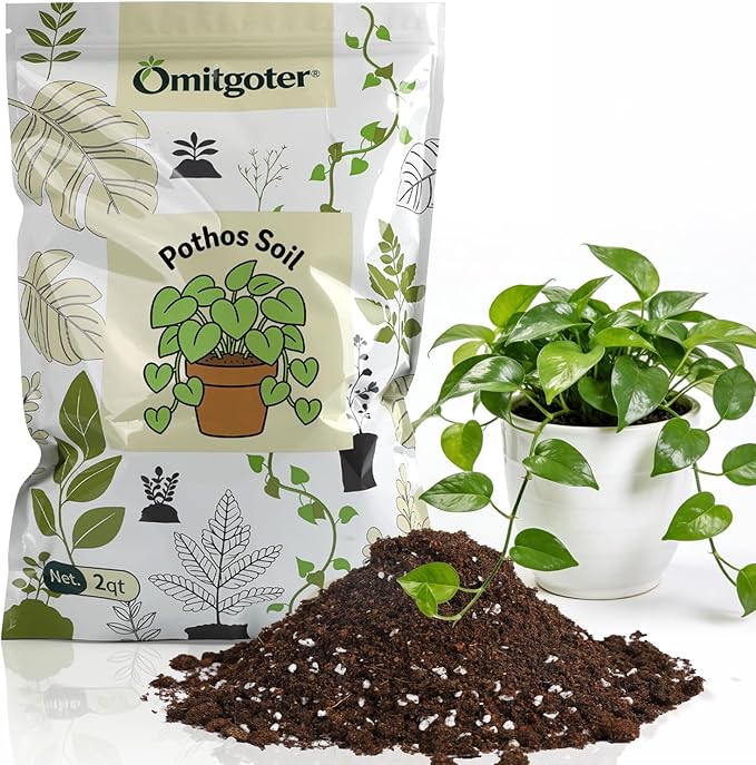 Pothos Potting Soil -100% Natural 10qt, Well-Draining and Aerated for Healthy Indoor Plants