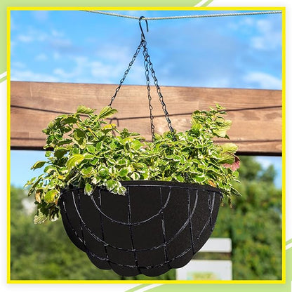 1 Roll 12x120 Inch Felt Liner Roll Fabric Planter Natural Coconut Non Woven Black Liner Sheets Plant Potting for Garden Planters Flower Basket Animal Pets