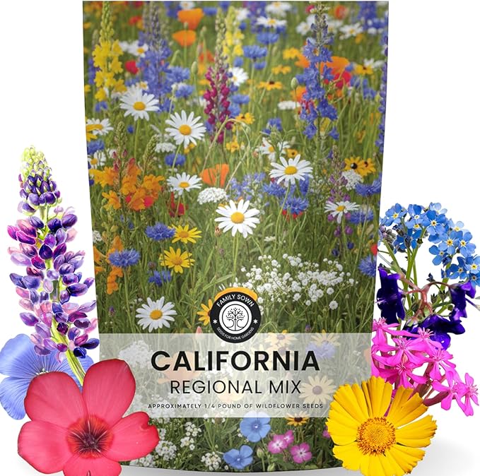 California Regional Mix – 79,000 Seeds for Planting – 2026 Season – 4 Ounce Pouch