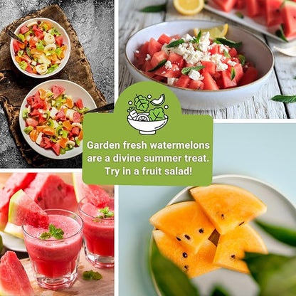 Sow Right Seeds - Watermelon Fruit Seeds Collection for Planting - Crimson Sweet, Allsweet, Sugar Baby, Tendersweet, and Orangeglo Melons - Non-GMO Heirloom Seeds to Plant a Home Vegetable Garden