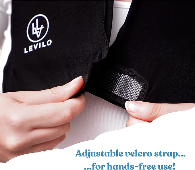 LEVILO Ice Pack for Neck for Hot & Cold Therapy, Reusable Neck Ice Pack Wrap for Inflammation, Cold Compress, Injuries, Swelling, Cervical Surgery Recovery, Sprains, Work Stress