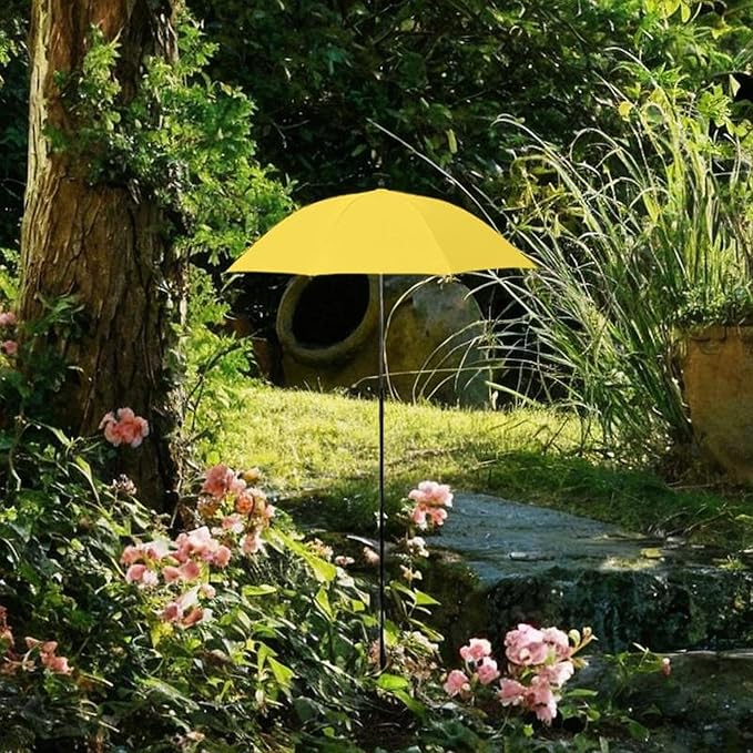Outdoor Plant Umbrella Plant Protection Umbrella Multipurpose Reusable Sunshades Umbrella for Yard Planters Pot Potted Plants, Yellow
