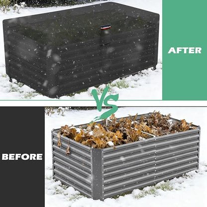 Planter Cover, for Tall Rectangular Planter for Raised Garden Bed, Heavy Duty Frost Cover for Outdoor Winter Frost Cold Weather