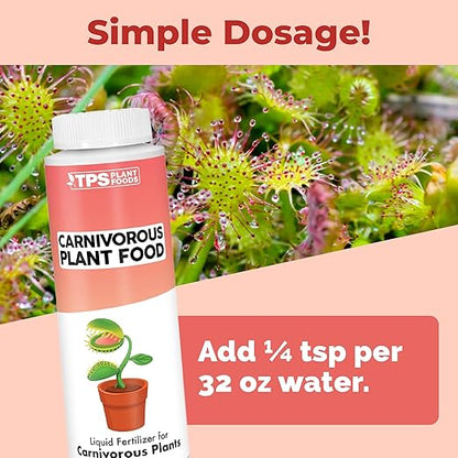 Carnivorous Plant Fertilizer, Complete Liquid Plant Food for All Carnivorous Plants, 8 oz (250mL)
