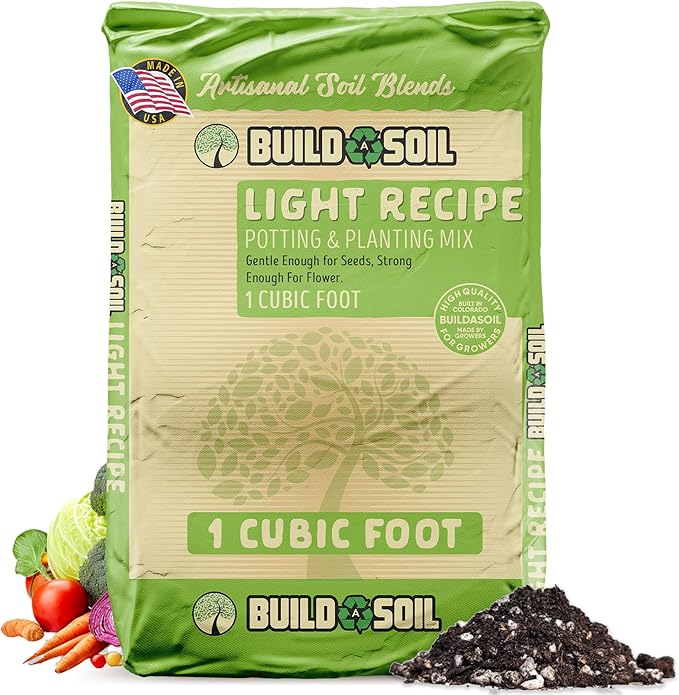 BuildASoil Light Garden Soil for Indoor & Outdoor Plants (1 Cubic Foot)