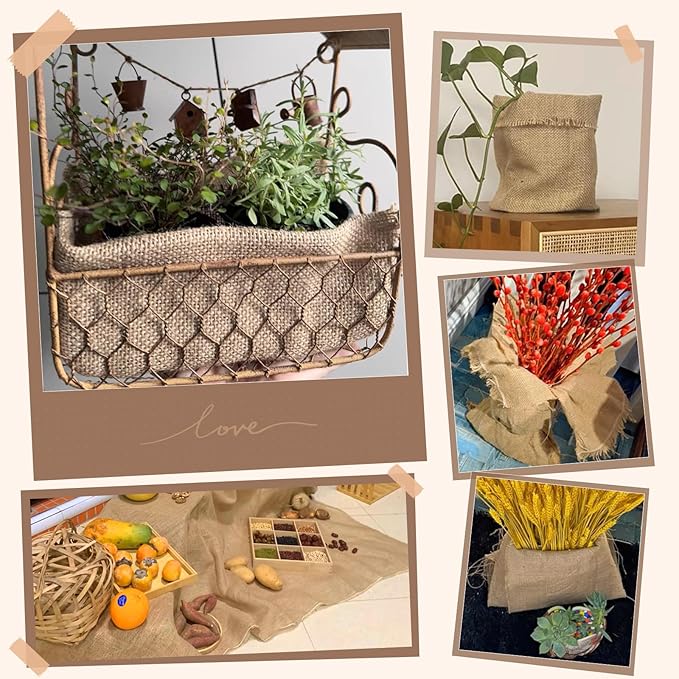 40" x160 Feet Premium Natural Burlap Fabric Roll – Multipurpose for Gardening, Weddings, Crafts & Holiday Decor – Wedding Aisle Runner, Halloween/Christmas Burlap, Weed Barrier & More