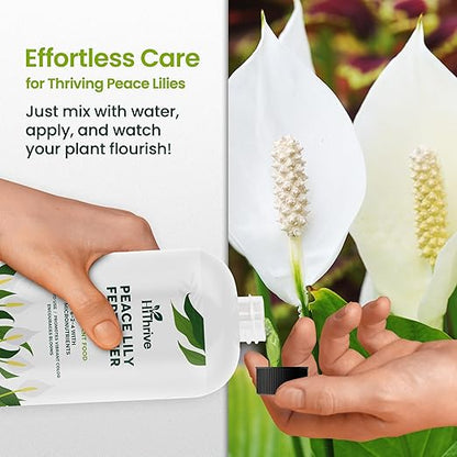 16oz Peace Lily Plant Indoor Live Fertilizer - Makes 96 Gallons of Peace Lily Fertilizer - Nutrient-Rich Liquid Plant Food for Lush Foliage, Stronger Roots, and Elegant White Blooms