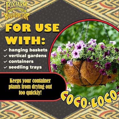 FoxFarm Bush Doctor Coco Loco Potting Mix, 2cu ft - Extends Your Watering Schedule, Triple-Washed to Reduce Salt Content - Perfect for Cultivating Healthy Plants