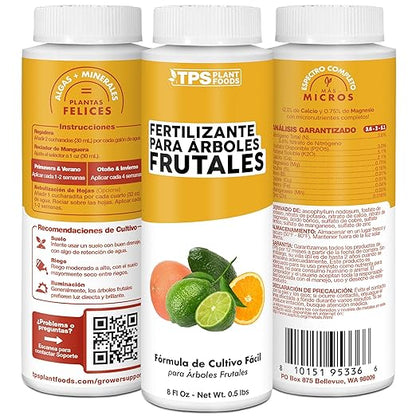 Fertilizante para Árboles Frutales, Complete Liquid Fruit Tree Plant Food, 1 Gallon (128 oz)