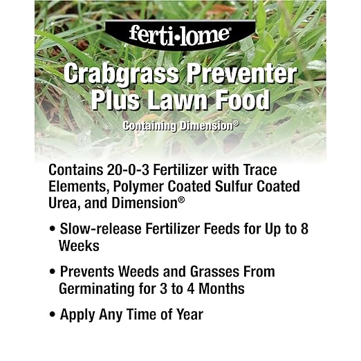 Fertilome (11907) Crabgrass Preventer Plus Lawn Food w/Dimension 20-0-3 (16 lbs.)