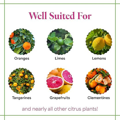 Grow More Citrus Grower Blend (1.7-0-0) - 20oz of Organic Citrus Fertilizer for Potted Trees with Chelated Micronutrient - Improves Taste, Color, & Firmness