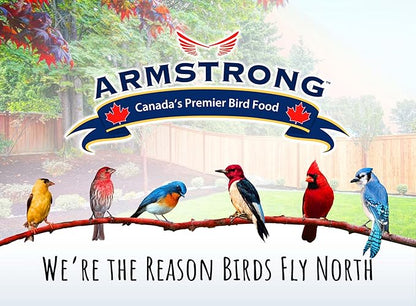 Armstrong Wild Bird Food Favourite Finch Bird Seed Blend, 15.4 Pounds (Pack of 2) - with White Millet, Canola, Nyjer and Sunflower Kernel Chips for American Goldfinches, House Finches & Songbirds