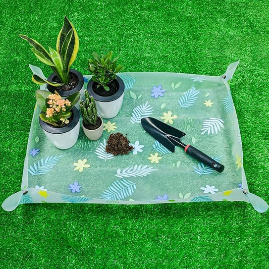 Herda 32.4" Repotting/Potting Soil Mat for Indoor Plants,Thicker Potting Tray for House Plants, Succulents,Cactus, Pots, Soil,Bonsai Tool,Gardening Accessories Plant Lovers Gifts (32.4"x 23.3")