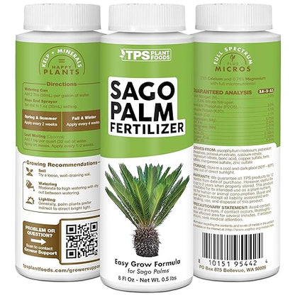 Sago Palm Fertilizer, Complete Liquid Sago Palm Plant Food, 8 oz (250mL)