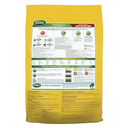 Scotts Turf Builder Weed and Feed5, Weed Killer Plus Lawn Fertilizer, Controls Dandelion and Clover, 4,000 sq. ft., 11.32 lbs.