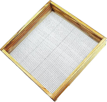 Dirt Sifter Screen - Handheld Garden Sifter | Compost Soil Screen Sifter, Solid Wooden Gravel Sifter, Soil Sieve Dirt Strainer for Compost Dirt Potting Soil Sifting Gravels Peat Moss Bonsai Tool