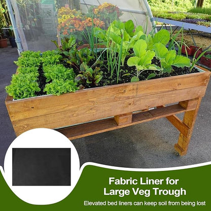 63x83 Inch Planter Liner, Fabric Planter Basket Liner for Large Veg Trough, Non Woven Fabric Plant Liners, Replacement Felt Window Box Liners, Outdoor Raised Bed Planter Liner for Garden Flower Pot