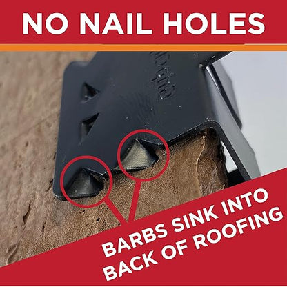 Roof Clips, Safe for Heat Tape, Electric Cable & Roof Heat Cable Installation, Prevents Roof Damage, Easy Nail-Free Outdoor Cable Clips, Your Ultimate Cable Clip (.825-25 Pack)