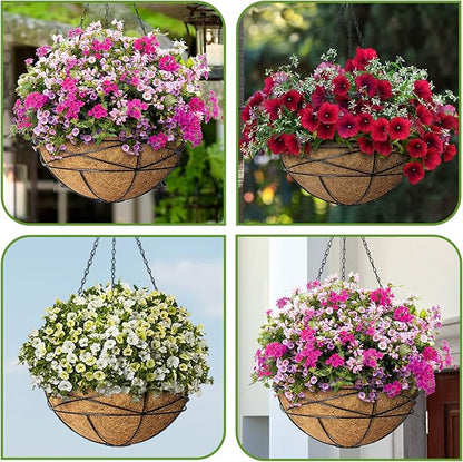 24 Inch Natural Coconut Fiber Liner for planters Round Coco Replacement Liners for Hanging Flower Basket Planter Extra Large Coco Coir Pots for Outdoor Garden Plants – 2 Pack
