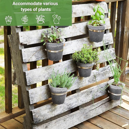 GREANER 5 Inch 30 Packs Clear Plant Pots, Transparent Plastic Plant Pots for Indoor Outdoor Plants, Nursery Pots & Seed Starting Pots with Drainage Holes and 20 Pcs Plant Labels