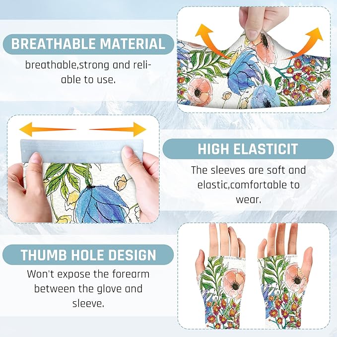 Gardening Sleeves for Women Farm Sun Protection Thorn Proof Cooling Arm Sleeves to Cover Arms for Garden Sports