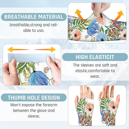 Gardening Sleeves for Women Farm Sun Protection Thorn Proof Cooling Arm Sleeves to Cover Arms for Garden Sports