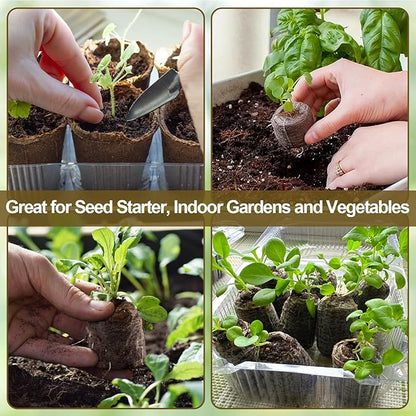 Legigo 300 Pcs 40mm Seed Starter Peat Pellets for Seedlings- Compressed Seed Starter Pods Seed Starting Pellets Plugs Soil Peat Pods for Starting Seeds, Garden Planting Herb Flower Vegetables