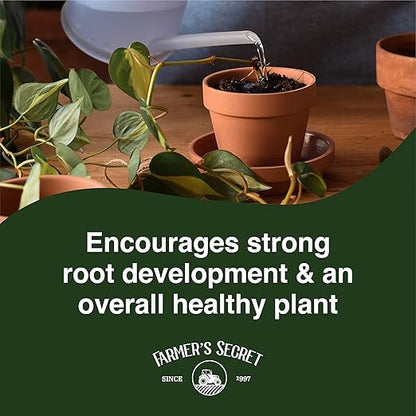 Farmer’s Secret Pothos Liquid Plant Food Fertilizer (8oz) - Super Concentrated - 6:5:3 Ratio - Strengthen Roots and Encourage Growth in All Varieties of Pothos