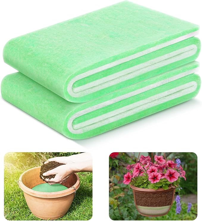 Adnee 2 Pcs Flower Pot Filler Insert-47.2" x 7.9" Plant Pot Filler Material-Lightweight Planter Drainage Material for Indoor Outdoor Gardening Plants Container