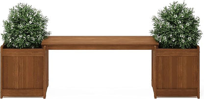 Furinno FG16011 Tioman Hardwood Flower Box, Brown