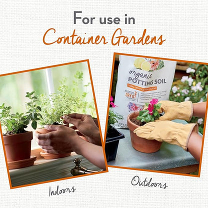 Whitney Farms Organic Potting Soil - Natural Indoor and Outdoor Container Mix for Vegetables, Herbs and Flowers, Feeds Plants up to 2 Months - 8 qt.