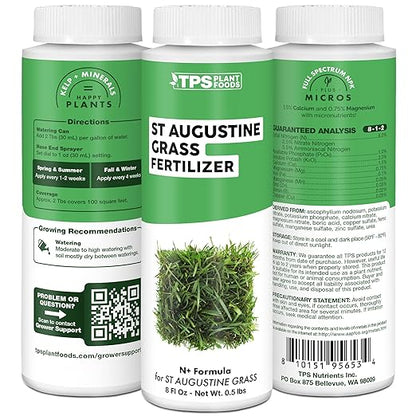 St Augustine Grass Fertilizer, Complete Plant Food for Saint Augustine Grass, Liquid Fertilizer by TPS Plant Foods, 32 oz (1 Quart)