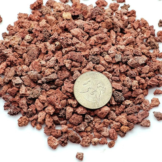 TOYPOPOR Red Lava Accent Rocks Outdoor Decorative Stones for Craft Projects, Vase Fillers, Succulents, Cactus Pots, Terrarium Plants 2.2LB