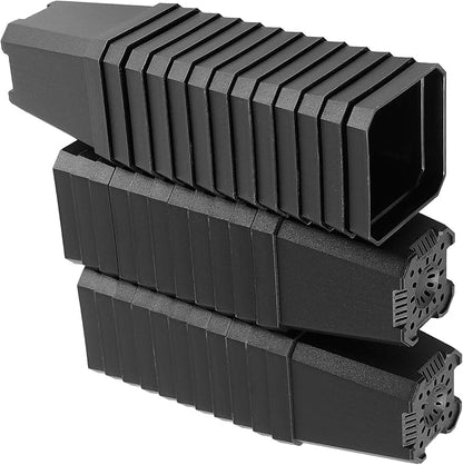 100 Pack 2.7 Inches Square Nursery Pot, Plastic Nursery Pots with Drainage Hole for Seedlings, Succulents, Potted Plants, Black