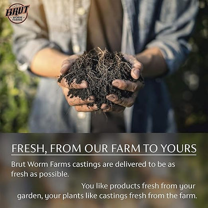 Brut Organic Chicken Compost 1 Cubic ft Nutrient Rich Fertilizer for Thriving Gardens Safe, Pure, and Effective Treatment (2 Pack)