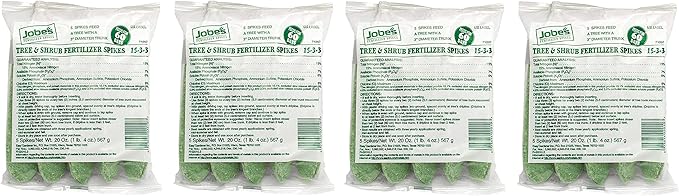 Easy Gardener Jobe's 02010 Tree & Shrub Fertilizer Spikes, 5 Bag (Fоur Расk)