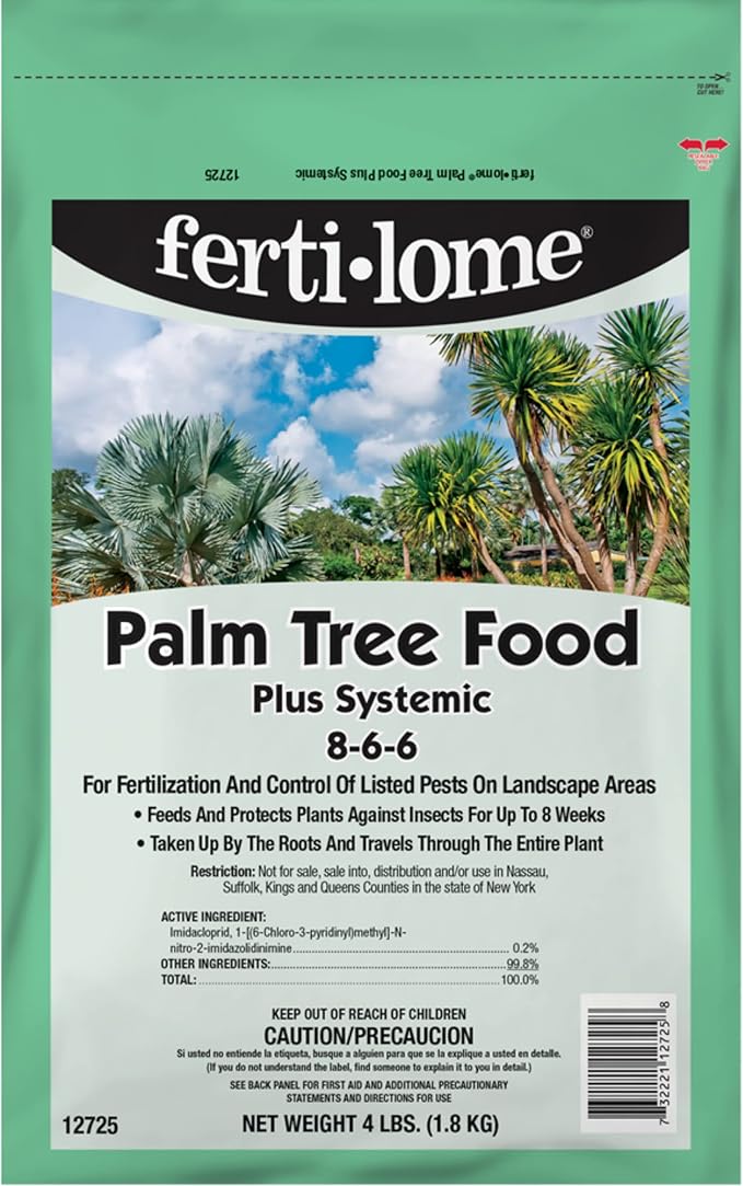 Fertilome (12725) Palm Tree Food Plus Systemic (4 lbs.)