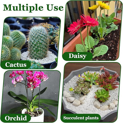 Organic Horticultural Perlite,Natural Perlite Improved Drainage, Ventilation & Root Growth,Perlite Conditioner Potting Mix for Orchids,Succulents,Indoor & Outdoor Plant and Gardening-4QT