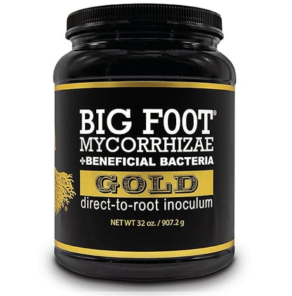 Mycorrhizal Fungi for Massive Plant Roots with Beneficial Organisms by Big Foot - Use During Transplanting, Water in or Hydroponics for All Plants - Gold 32 Ounces