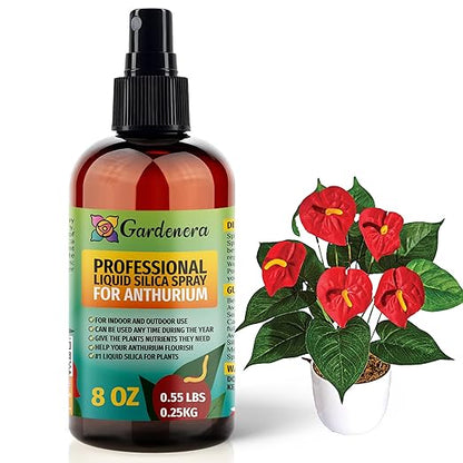 𝐁𝐄𝐒𝐓𝐒𝐄𝐋𝐋𝐄𝐑 Liquid Silica Boost Fertilizer and Supplement Spray for ANTHURIUM Plants - Premium Ready-to-Use Liquid Silicon Plant Superfood Mist for Indoor & Outdoor Anthurium Plants - 8oz