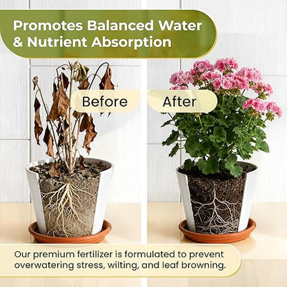 Indoor Plant Fertilizer Pellets | 18-6-8 Macro Plus for Seedlings and Mature Plants | Multi-Purpose Blend & Gardening Supplies| 5.2 oz Resealable Packaging