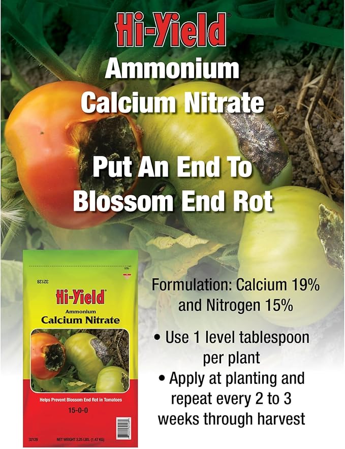 Hi-Yield (32128) Ammonium Calcium Nitrate 15-0-0, Helps Precent Blossom End Rot in Tomatoes (3.25 lbs.)